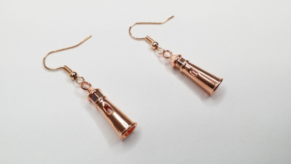 Leuchtturm Ohrringe rosegoldfarben Meer Licht